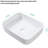 20X15 Inch Rectangular Vessel Bathroom Sink White Ceramic - Stylish Contemporary Design, Stain , Easy Countertop Installation For Different Places Modern Style, Resistance, Install Multiple