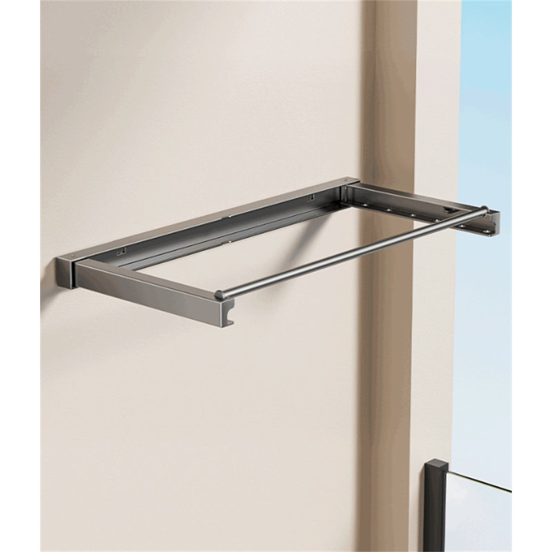 Portant à vêtements rétractable Spacesaver, H 1,88 po x l 24,8 po x P 12 po