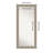 Non-Beveled Full Length Mirror, Sydney Silver Frame - Floor Mirror, Wall Mirror