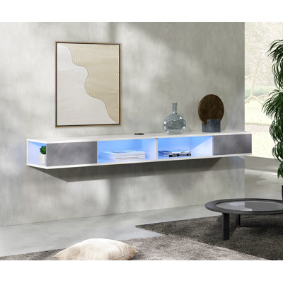 Meuble télé flottant pour téléviseur de 75 po ou moins Tinamaria