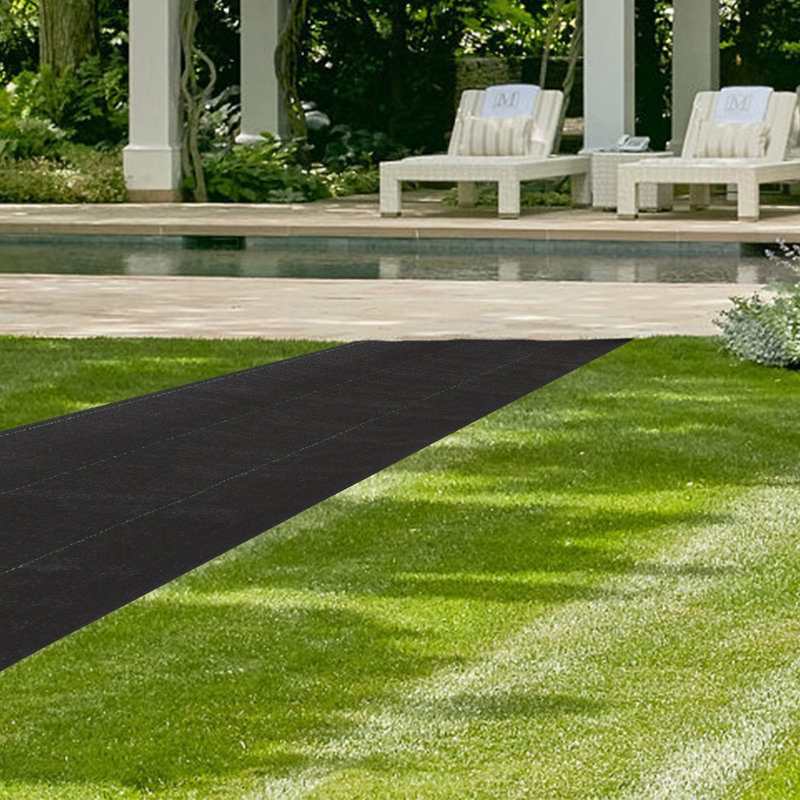 Tissu d'aménagement paysager 5 oz avec barrière contre les mauvaises herbes - Tapis de jardin durable et robuste, tissu de jardinage écologique pour la stabilisation du sol, aménagement paysager, 4 pi x 100 pi