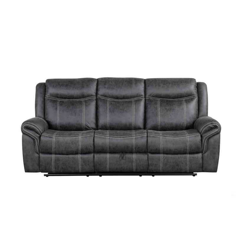 Microfiber Power Motion Sofa W/Drop Down Table