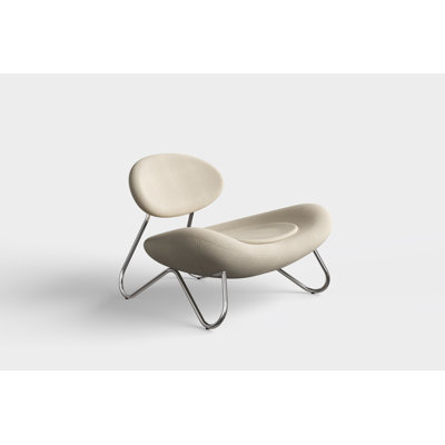 Meadow Lounge Chair, Black Painted Steel Frame