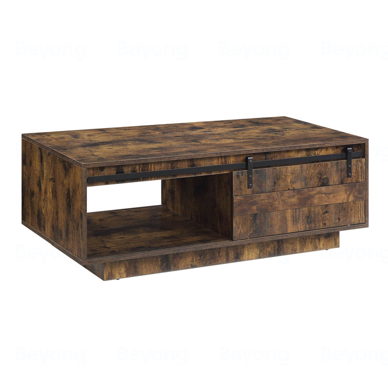 Bellarosa Rustic Oak Finish Coffee Table