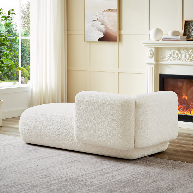 Christinia Orange Upholstered Chaise Lounge - Ivy Bronx