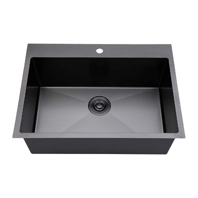 Stainless Steel 25" L x 20" W Drop-In Kitchen Sink
