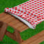 Vinyl Picnic Fited Tableclth Rectangle 48X24 Black-973708704-973708700