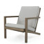 Ensemble de conversation extérieur 3 pièces - coussins d'eau pratiques, structure à patine brune, bois, beige, meubles de causeuse d'une hauteur de 29,65 po, 100% uni, 54,61 lb