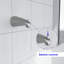 10” Wall Mount Shower Head Rain Mixer Shower System Two-function Bathroom Tub Shower Faucet Set-60199663