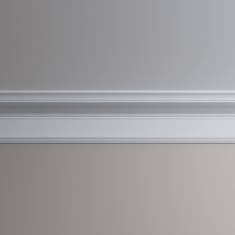 Chloe 96" Gray Polyurethane Crown Moulding