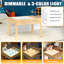 Table lumineuse pour enfants, table d'activités pour enfants 3 en 1 avec rangement, sensoriel à DEL, brique de construction et station d'art avec porte-rouleau de papier pour enfants de 3 ans et plus
