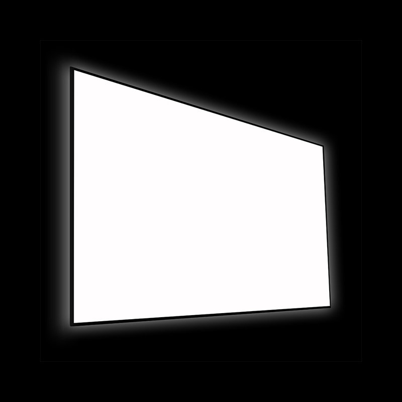 Écran de projection à cadre fixe gris Reference 4K Audioweave Slim, 100 po