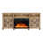 Scarlett Unfinished TV Stand for TVs up to 75" with Fireplace Included-2113358209