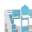 Lit superposé simple au-dessus d'un lit simple de style château avec 2 tiroirs, 3 tablettes et glissoire-1555882296-1575130231