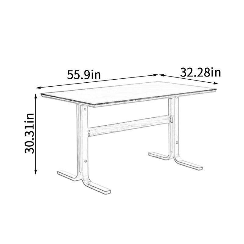 Denya, Black, 30.31"H x 55.9"L x 32.28"W