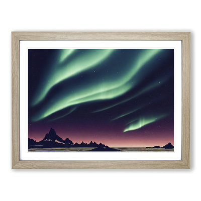 Revered Northern Lights - Single Picture Frame Painting