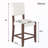 Upholstered Bar Stools With Back(Set Of 2)