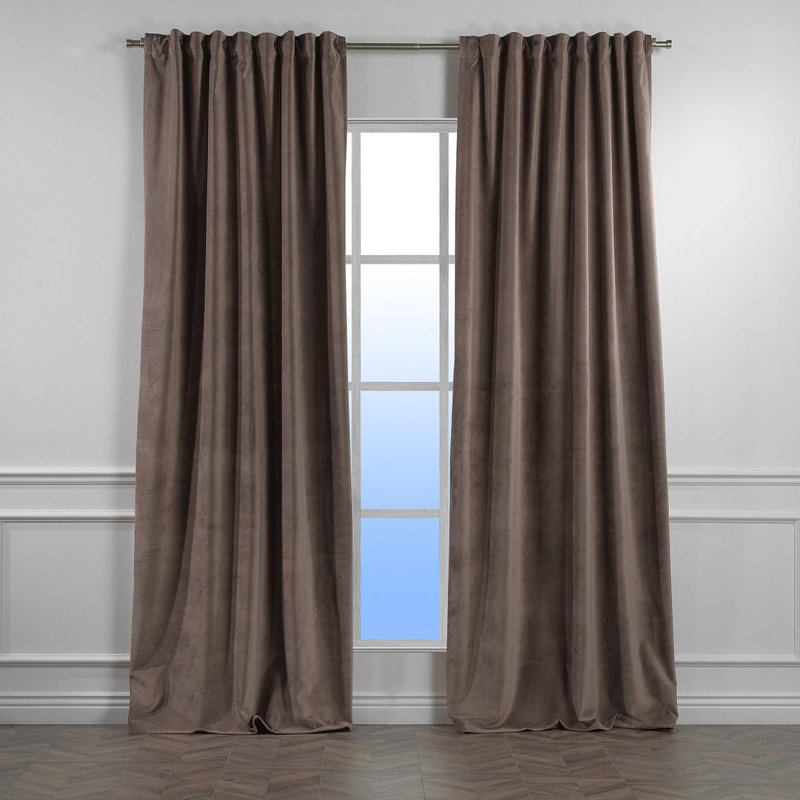 Blackout Curtain Single Panel, 325cm H x 140cm W, Eggplant