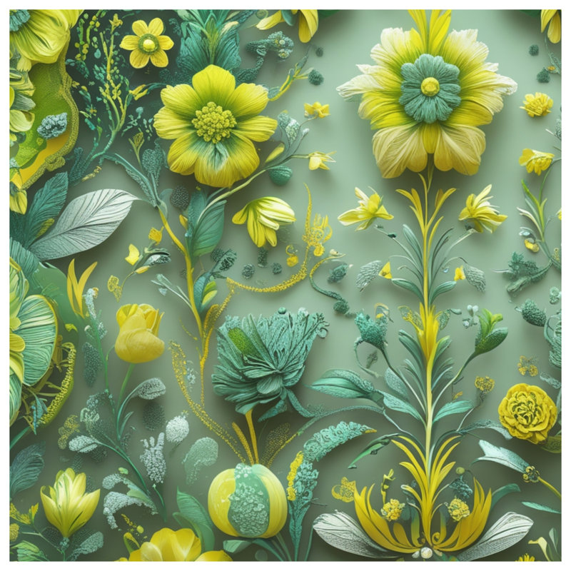 Couvertures complexes à motif floral, 60in W x 80in H