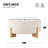 Modern Round Tufted Ottoman-1667917853