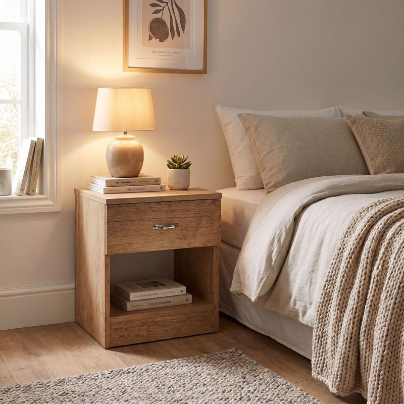 40 cm W Bedside Table