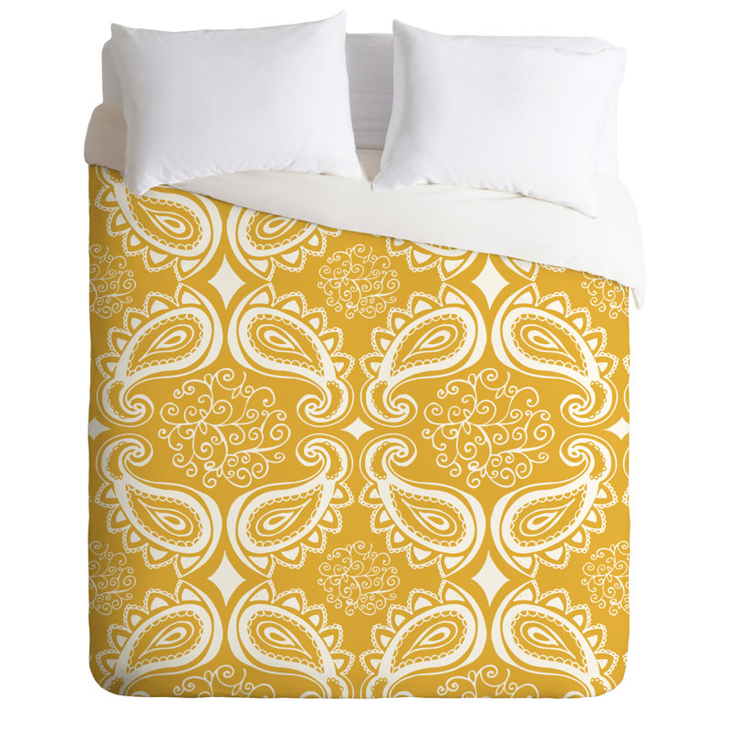 Housse de couette à motif cachemire, Housse de couette pour lit simple / TG