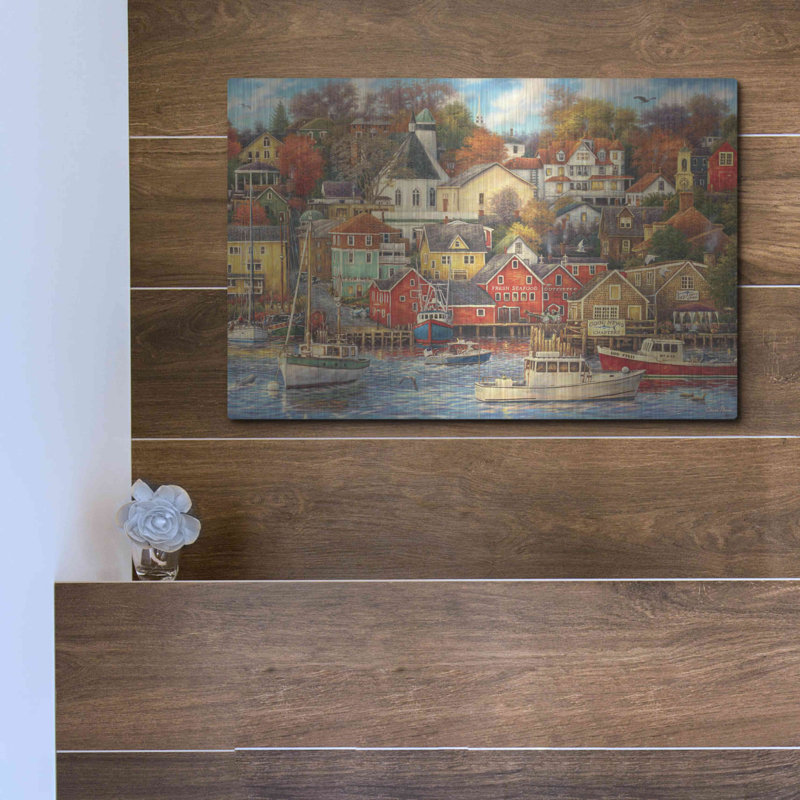 «Good Times Harbor» par Chuck Pinson, H 12 po x l 16 po