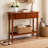 Coastal Solid + Manufactured Wood Narrow Sofa Table-1683277612