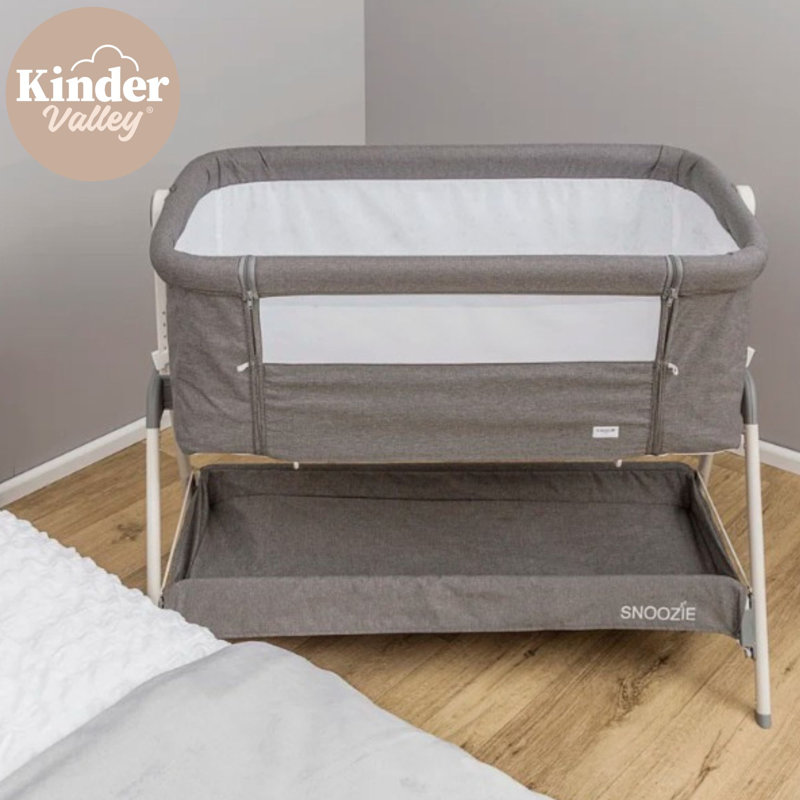 Snoozie Cot Bed, Dark Grey