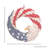15" Woodchip American Eagle Flag Wreath