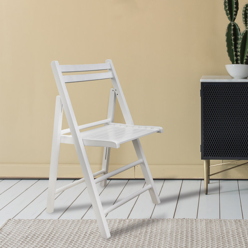 Ensemble de chaises pliantes Donnis, Blanc