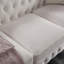 Sofa Beige Linen Fabric (Beige)-129420960