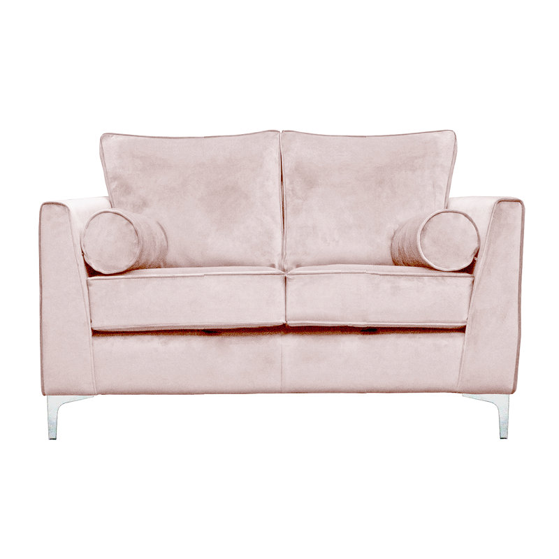 Giancarlo 2 Seater Velvet Sofa, Blush