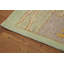Tapis vert clair en laine Oushak