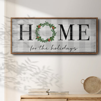 Home for the Holidays- Framed Canvas