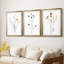 Pressed Botanical I - Impression personnalisée de qualité supérieure avec cadre mat - 3 pièces-857225483-857225487