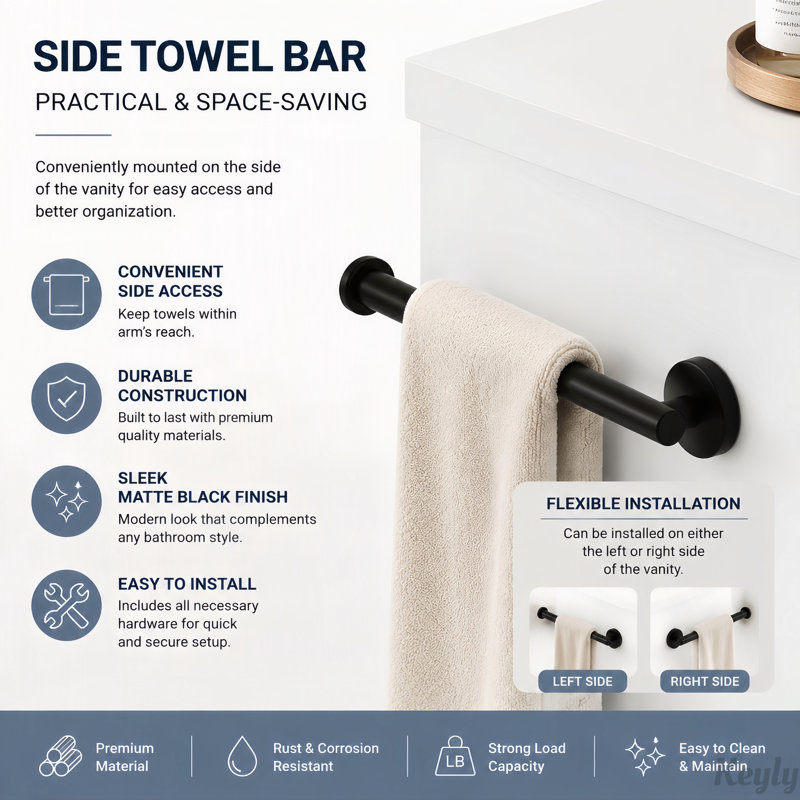 Meuble-lavabo de salle de bain de 122 cm avec lavabo en céramique, Blanc