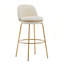 Tabouret de bar rembourré en métal-681448598