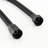 Stainless Steel Slide Bar Shower , Dual Heads, Matte Black, 7 Spray Patterns, Construction Drill- Shower, 1.8 Gpm Flow, Overhead Function Rainfall