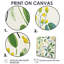 «Blossoming Retro Spring Foliage - Leaves», art mural-627236825-627236830