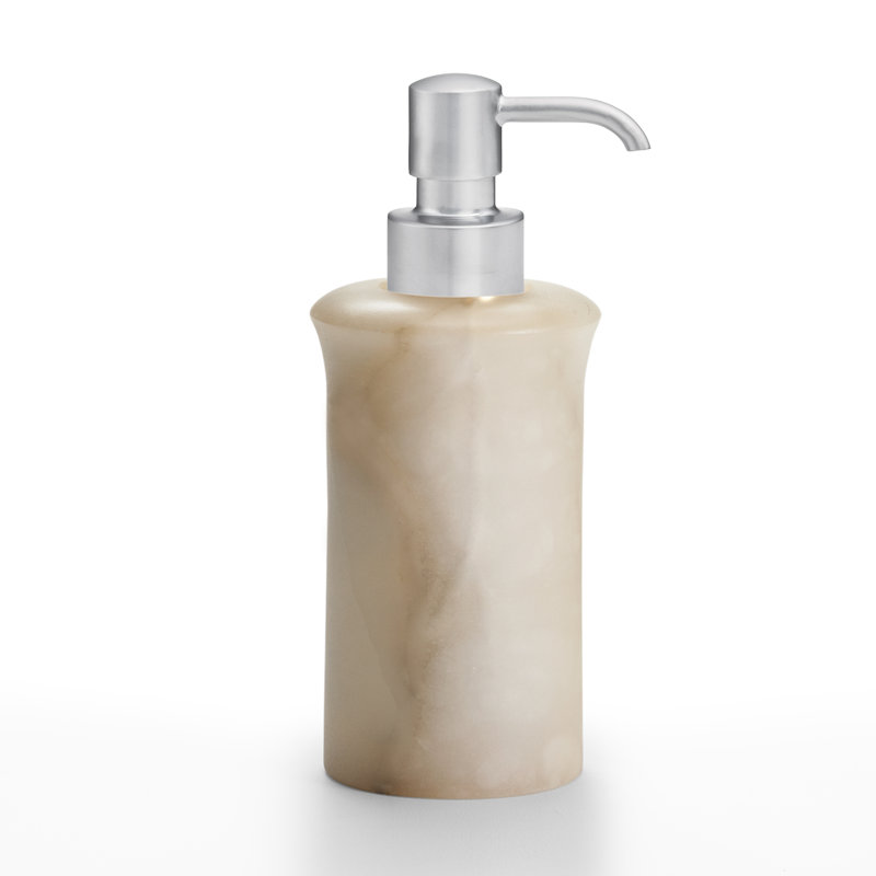 Alisa Soap Dispenser, Creamy/Satin Nickel