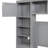 Full Size Wooden Bed With All-In-One Cabinet And Shelf-120841704