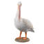  Pélican blanc | Statue d'oiseau décorative fabriquée à la main pour la maison et le jardin | Polyrésine de qualité supérieure, décor intérieur / extérieur résistant aux intempéries