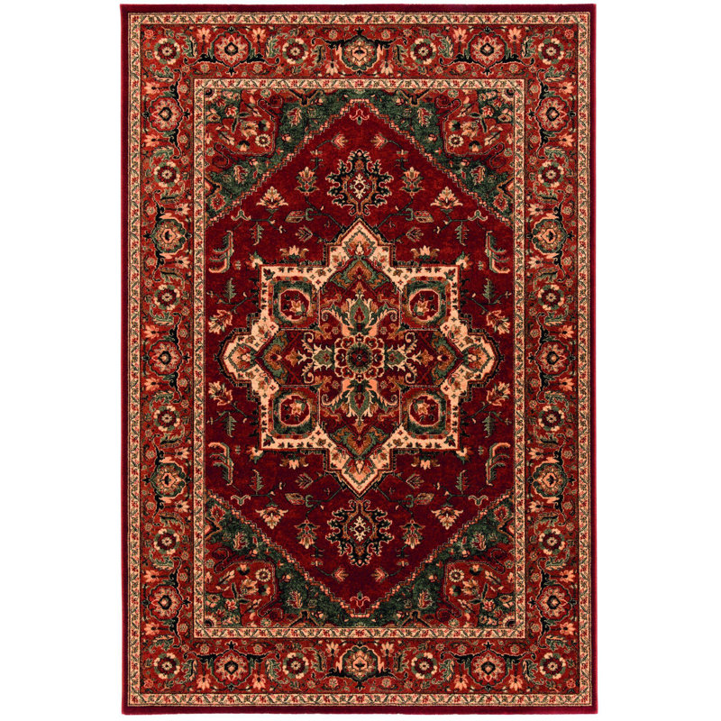Pine Grove Oriental Wool Area Rug, Rectangle 160 x 240cm