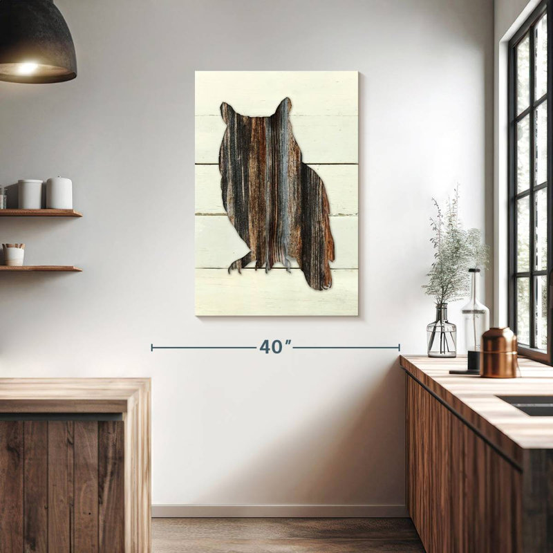 Brampt Woodland Owl, 39" H x 26" W
