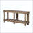 Vintage Entryway Table with Solid Cedar Wood and Metal Rivets-2074645848