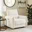 Fauteuil inclinable électrique Lali Zero Gravity, port USB, chenille crème