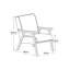 Méridienne en polyester de 27,25 po de largeur Albury-2010497546-2010497552