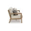 Canapé d'extérieur Karo, 77 po, 4 coussins décoratifs, tissu beige Nuvella