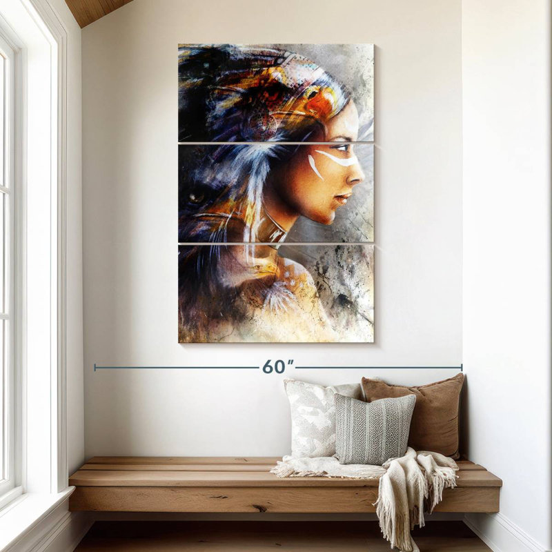 Lelar Indian Warrior, 50" H x 32" W